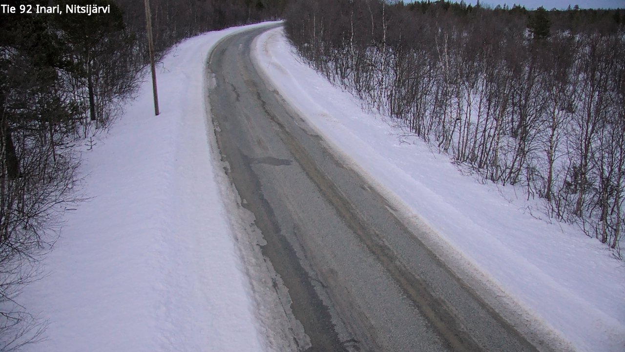 Kelikamerat Kuva Tie 92 Inari, Nitsijärvi, Inari, Lappi