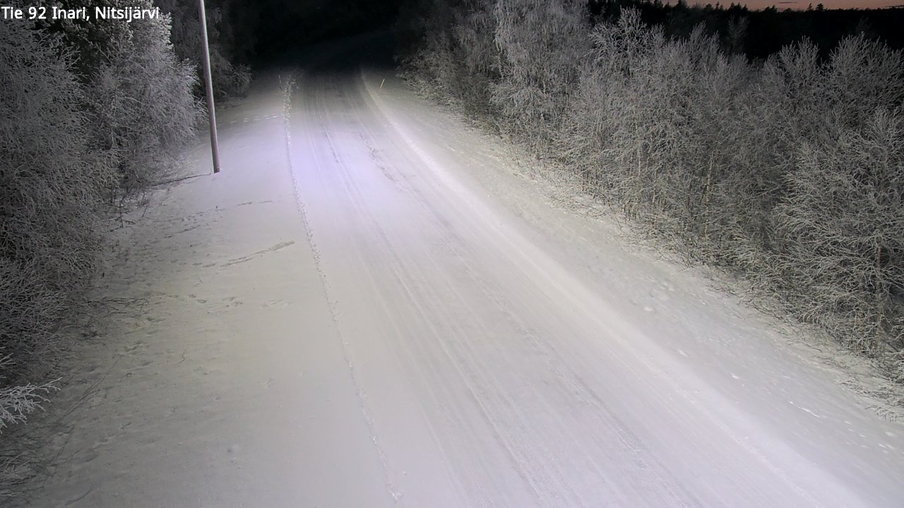 Kelikamerat Kuva Tie 92 Inari, Nitsijärvi, Inari, Lappi