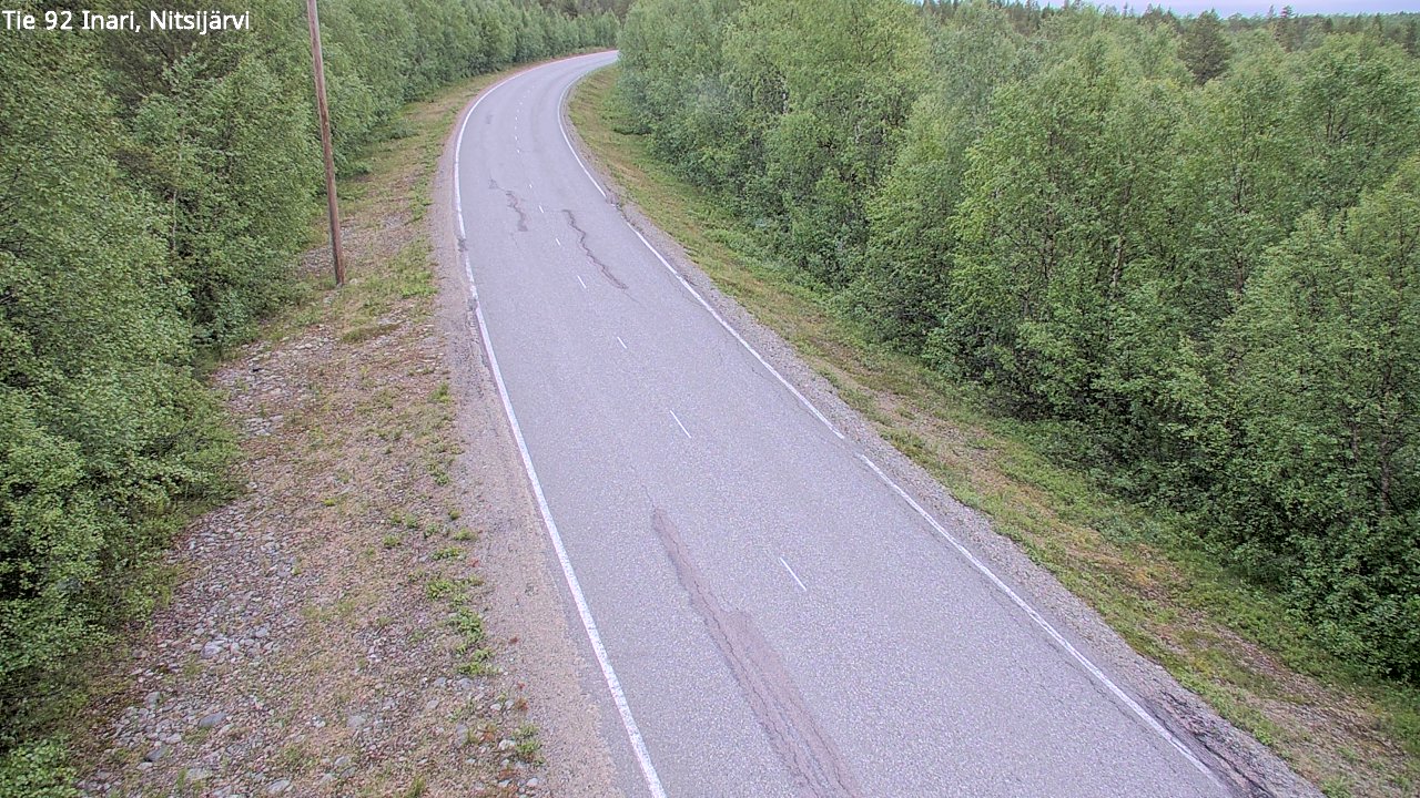 Kelikamerat Kuva Tie 92 Inari, Nitsijärvi, Inari, Lappi