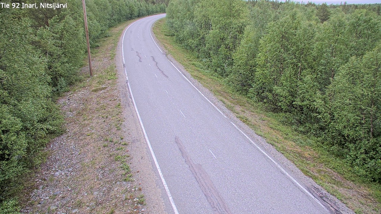 Kelikamerat Kuva Tie 92 Inari, Nitsijärvi, Inari, Lappi