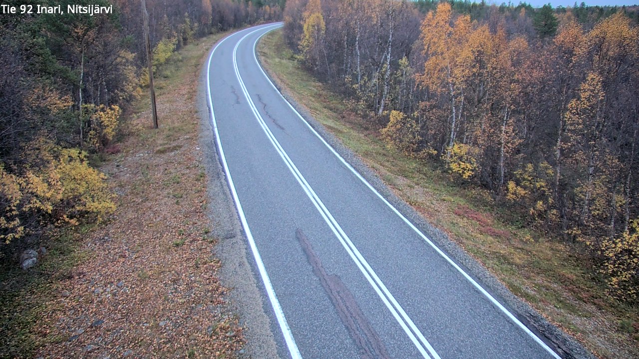 Kelikamerat Kuva Tie 92 Inari, Nitsijärvi, Inari, Lappi