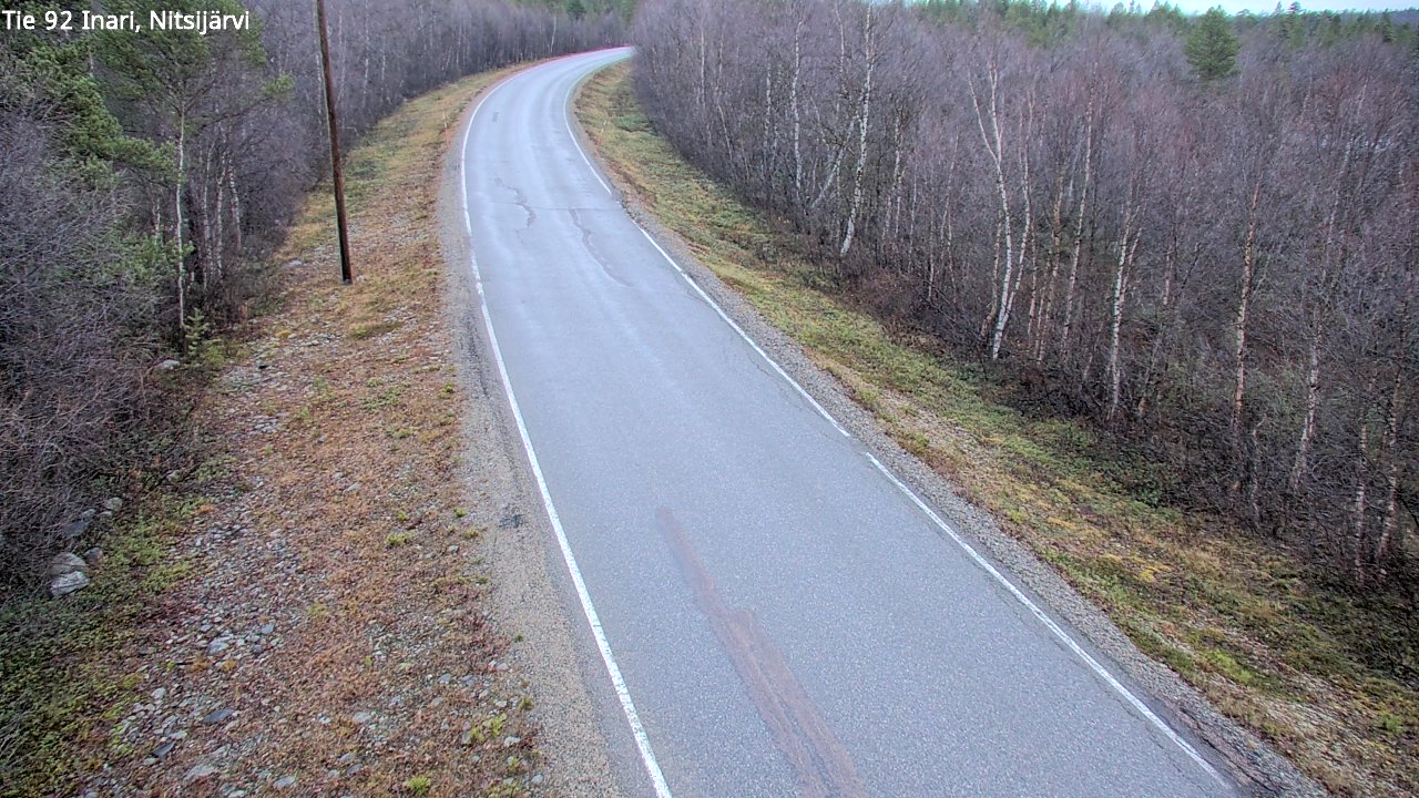 Kelikamerat Kuva Tie 92 Inari, Nitsijärvi, Inari, Lappi