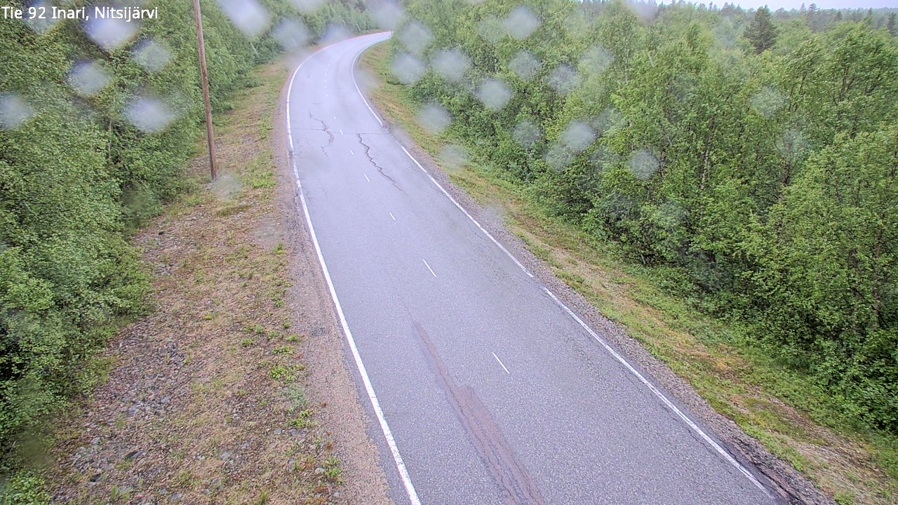 Weather Camera Image Väg 92 Enare, Nitsijärvi, Inari, Lappi