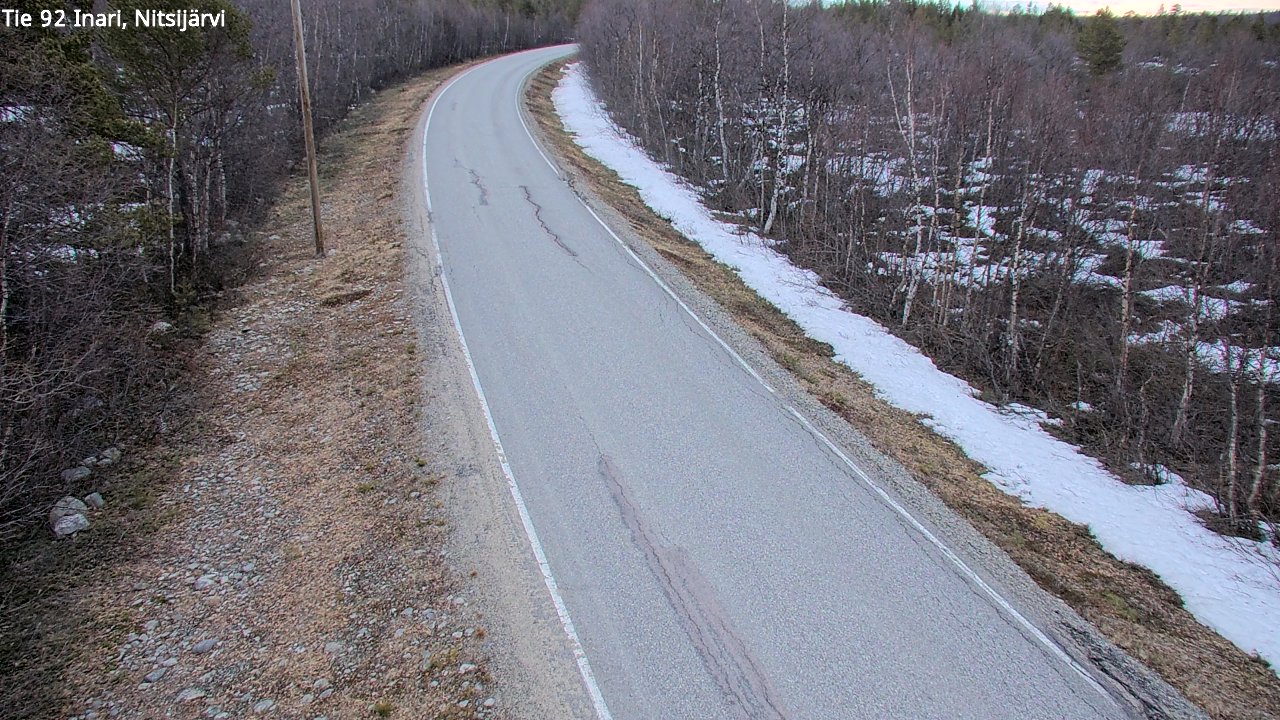 Kelikamerat Kuva Tie 92 Inari, Nitsijärvi, Inari, Lappi