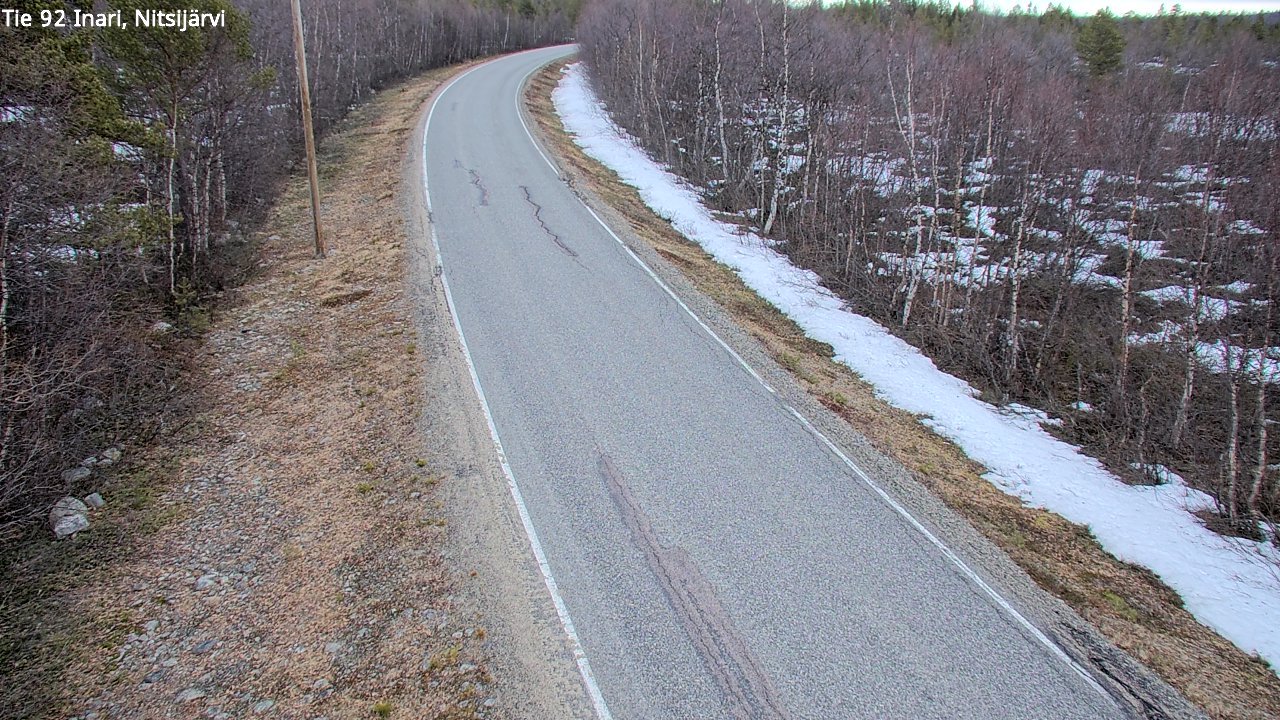 Kelikamerat Kuva Tie 92 Inari, Nitsijärvi, Inari, Lappi