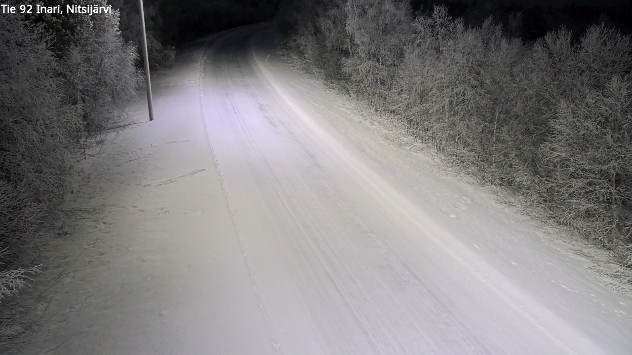 Kelikamerat Kuva Tie 92 Inari, Nitsijärvi, Inari, Lappi