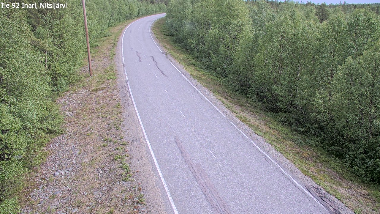 Kelikamerat Kuva Tie 92 Inari, Nitsijärvi, Inari, Lappi