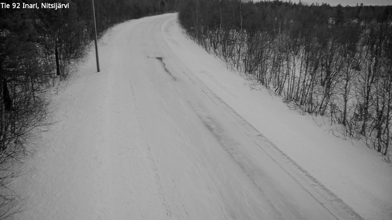 Kelikamerat Kuva Tie 92 Inari, Nitsijärvi, Inari, Lappi