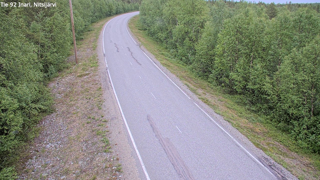 Kelikamerat Kuva Tie 92 Inari, Nitsijärvi, Inari, Lappi