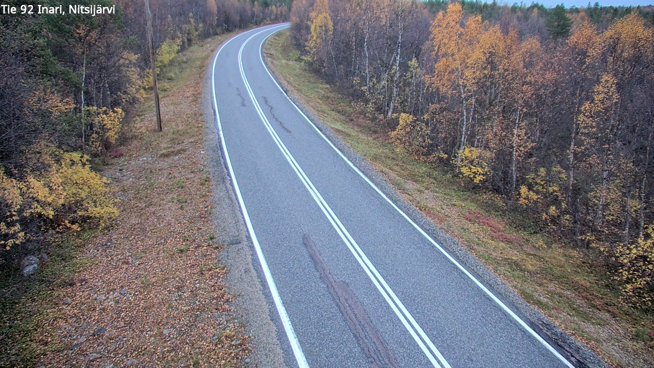 Kelikamerat Kuva Tie 92 Inari, Nitsijärvi, Inari, Lappi