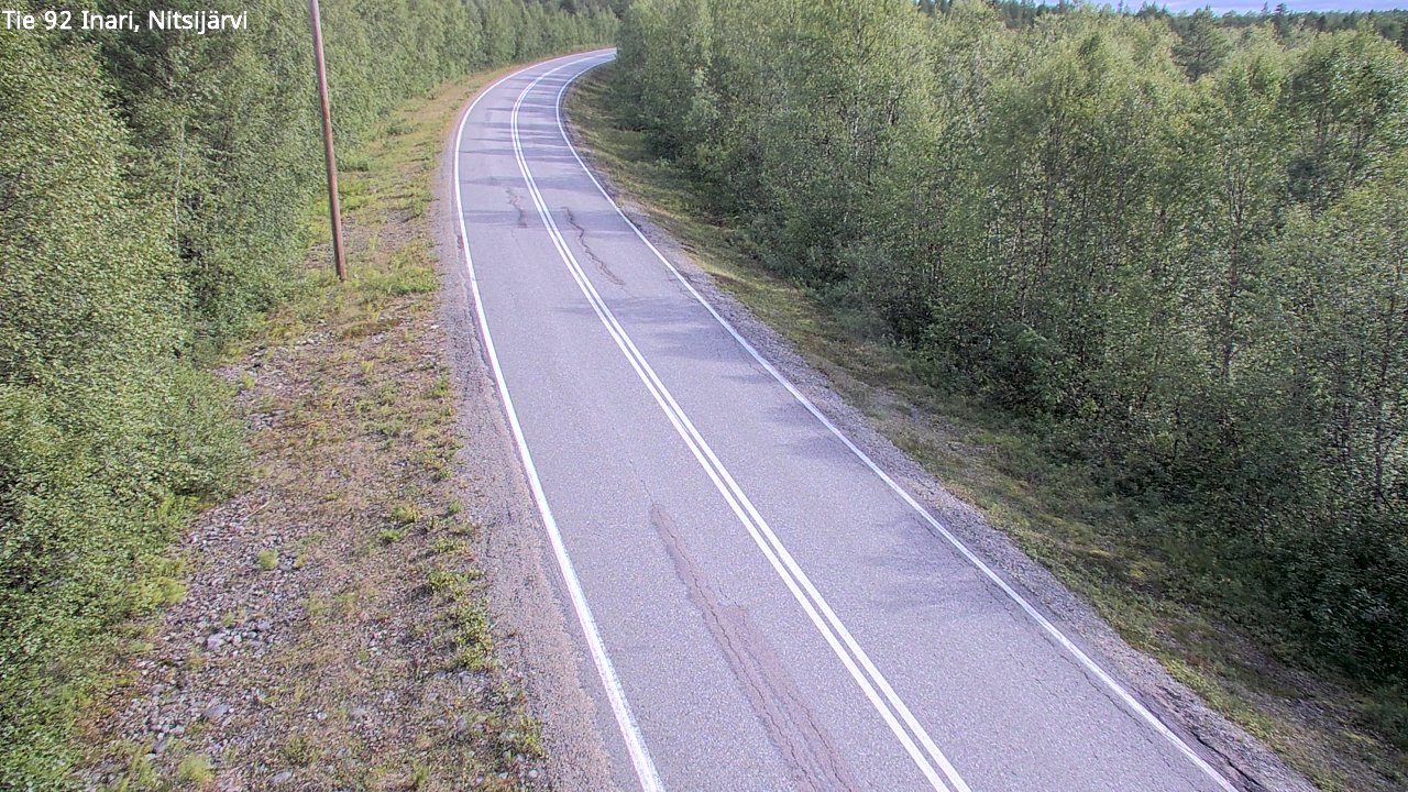 Kelikamerat Kuva Tie 92 Inari, Nitsijärvi, Inari, Lappi