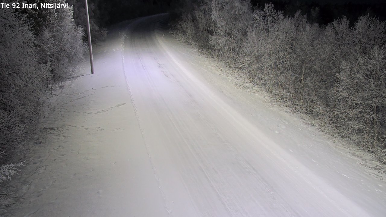 Kelikamerat Kuva Tie 92 Inari, Nitsijärvi, Inari, Lappi