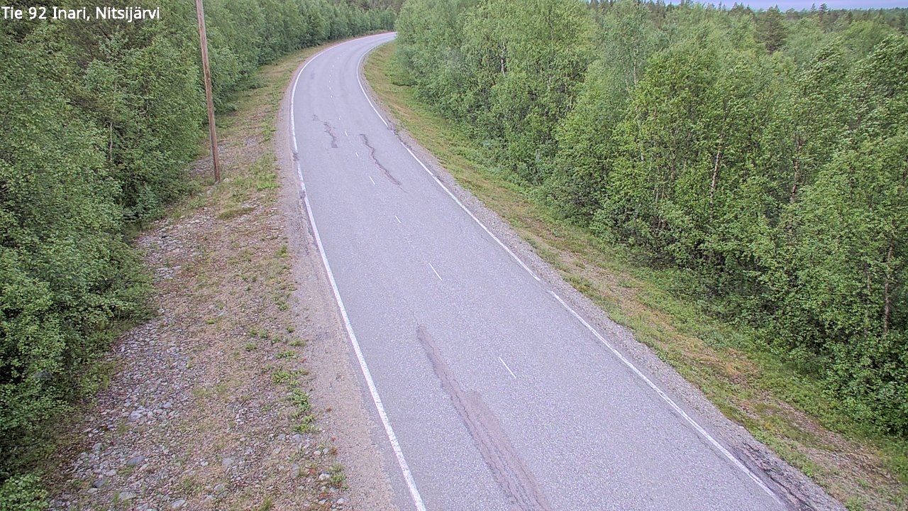 Kelikamerat Kuva Tie 92 Inari, Nitsijärvi, Inari, Lappi