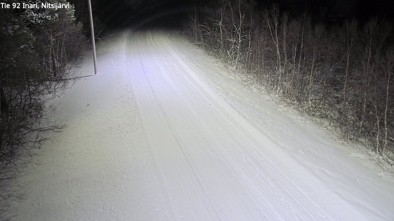 Weather Camera Image Road 92 Inari, Nitsijärvi, Inari, Lappi