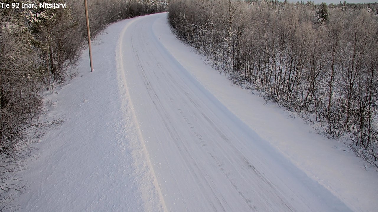 Weather Camera Image Road 92 Inari, Nitsijärvi, Inari, Lappi
