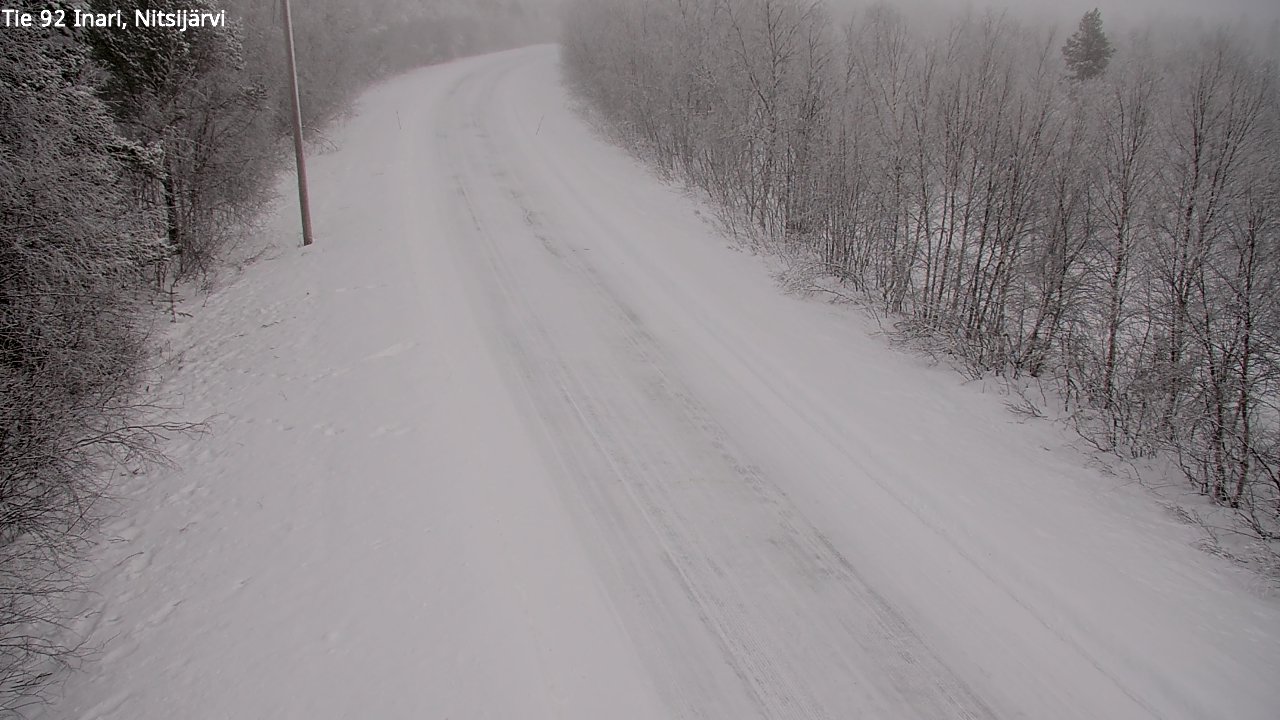 Kelikamerat Kuva Tie 92 Inari, Nitsijärvi, Inari, Lappi