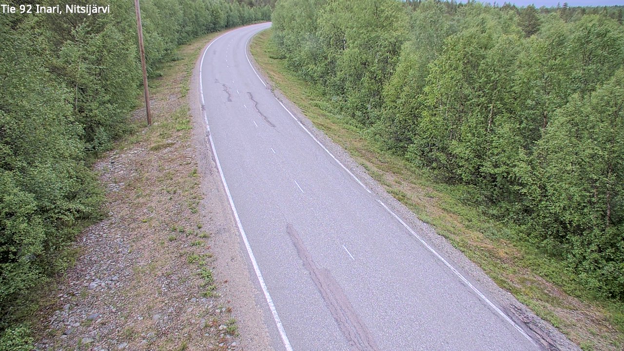 Kelikamerat Kuva Tie 92 Inari, Nitsijärvi, Inari, Lappi