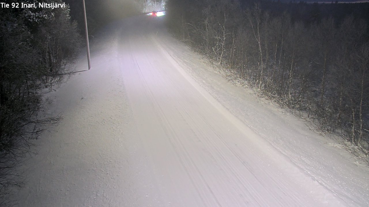 Weather Camera Image Road 92 Inari, Nitsijärvi, Inari, Lappi