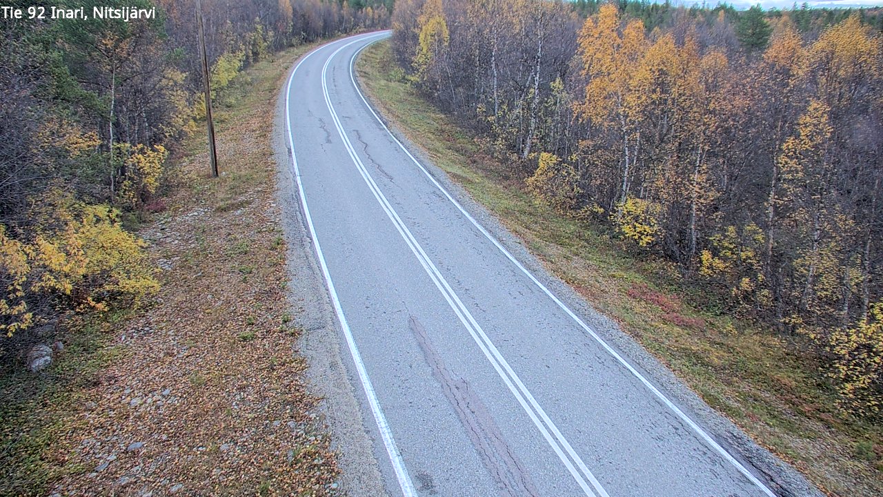Kelikamerat Kuva Tie 92 Inari, Nitsijärvi, Inari, Lappi