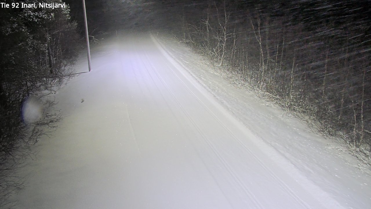 Kelikamerat Kuva Tie 92 Inari, Nitsijärvi, Inari, Lappi