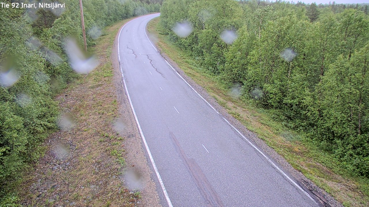Weather Camera Image Väg 92 Enare, Nitsijärvi, Inari, Lappi