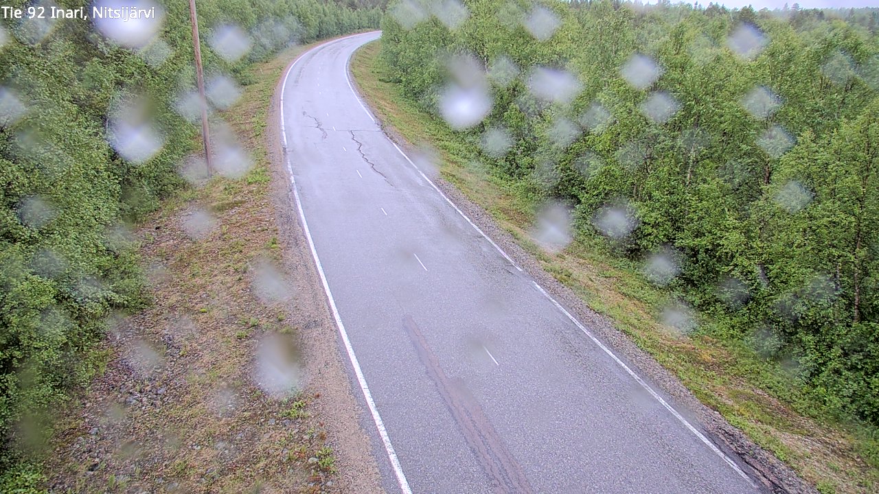 Weather Camera Image Väg 92 Enare, Nitsijärvi, Inari, Lappi