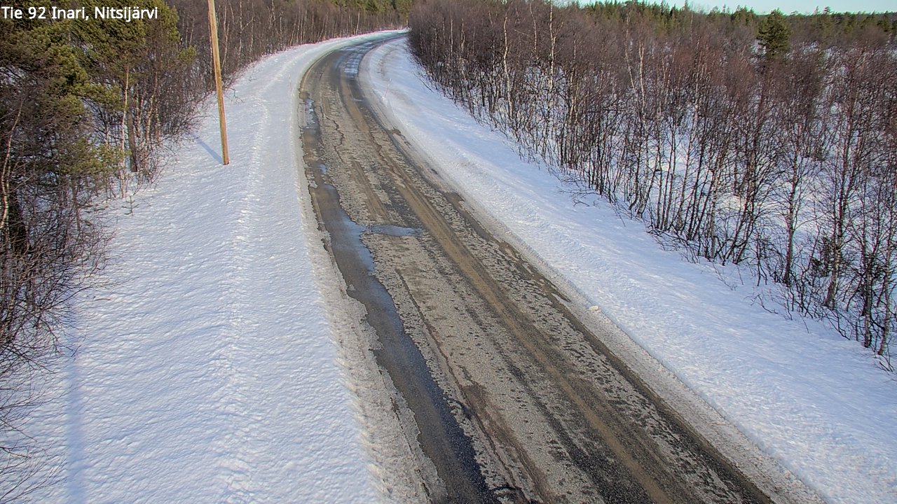 Kelikamerat Kuva Tie 92 Inari, Nitsijärvi, Inari, Lappi