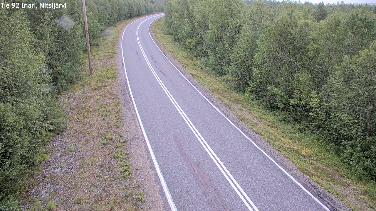 Kelikamerat Kuva Tie 92 Inari, Nitsijärvi, Inari, Lappi