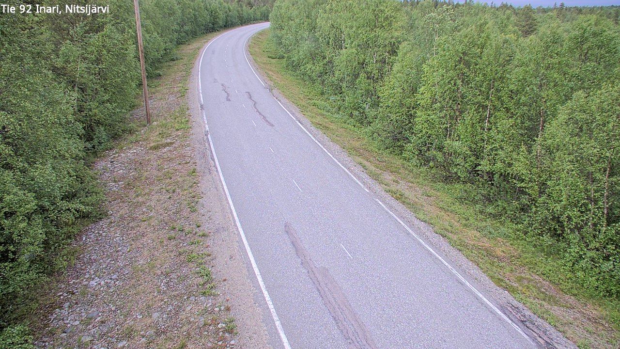 Kelikamerat Kuva Tie 92 Inari, Nitsijärvi, Inari, Lappi