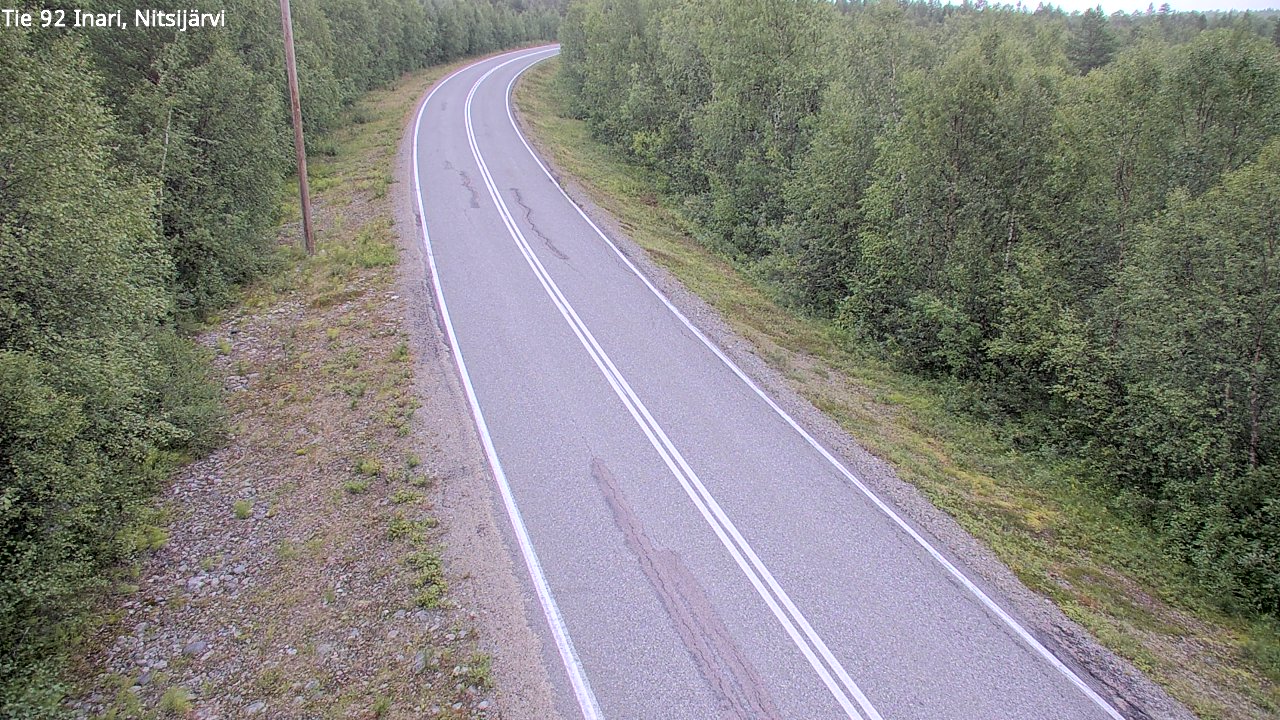 Weather Camera Image Väg 92 Enare, Nitsijärvi, Inari, Lappi