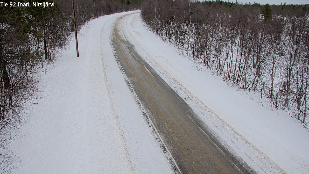 Kelikamerat Kuva Tie 92 Inari, Nitsijärvi, Inari, Lappi