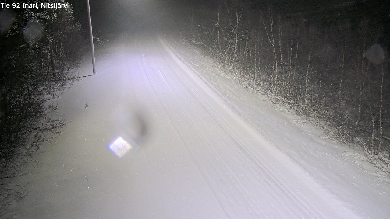 Kelikamerat Kuva Tie 92 Inari, Nitsijärvi, Inari, Lappi