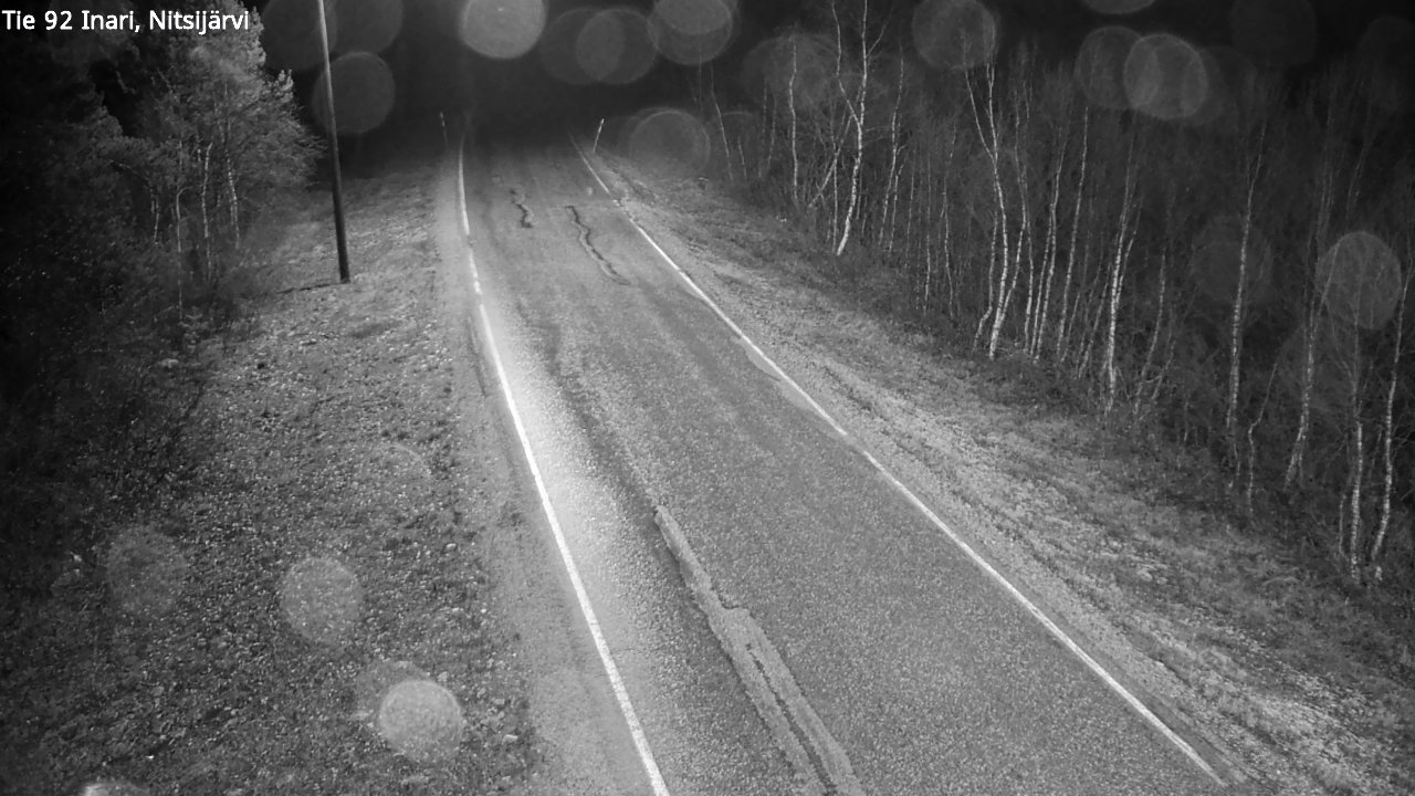 Kelikamerat Kuva Tie 92 Inari, Nitsijärvi, Inari, Lappi