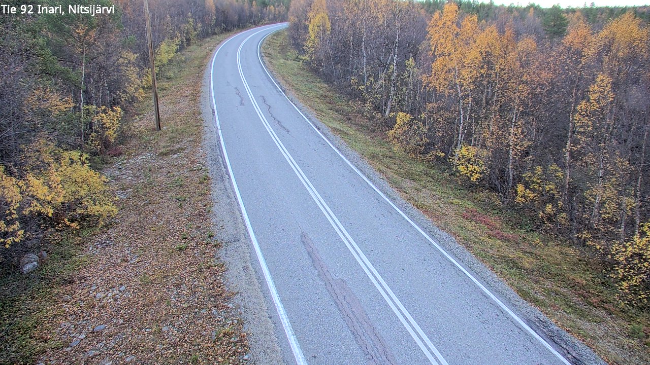 Kelikamerat Kuva Tie 92 Inari, Nitsijärvi, Inari, Lappi