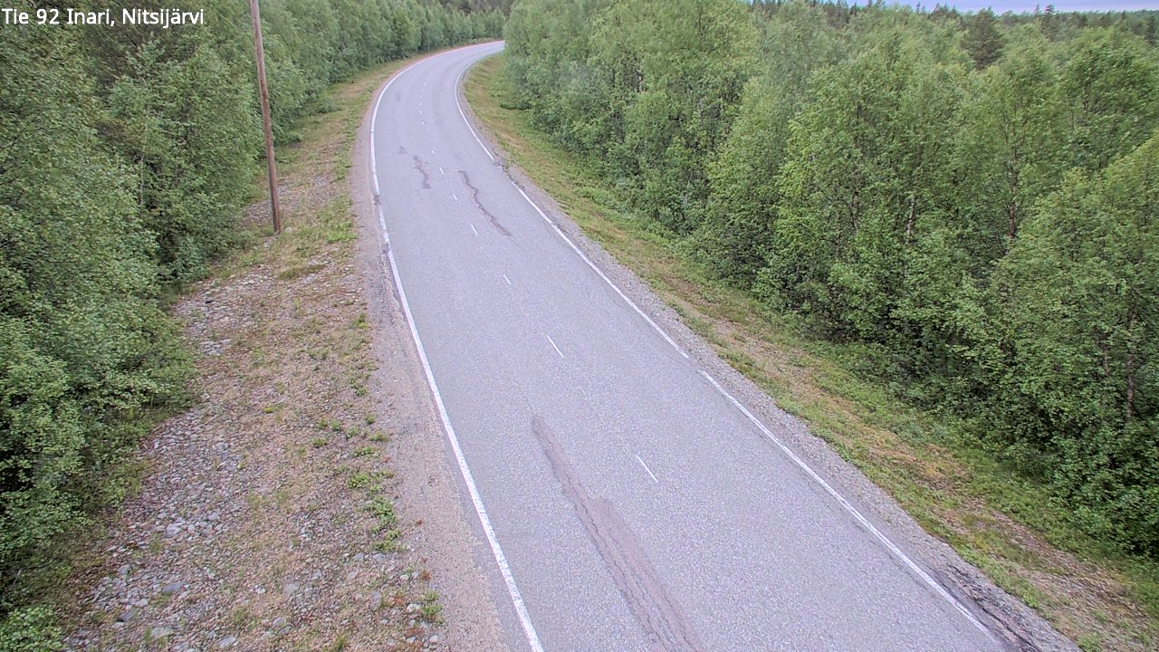 Kelikamerat Kuva Tie 92 Inari, Nitsijärvi, Inari, Lappi