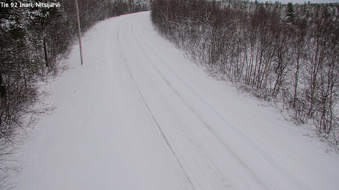 Kelikamerat Kuva Tie 92 Inari, Nitsijärvi, Inari, Lappi