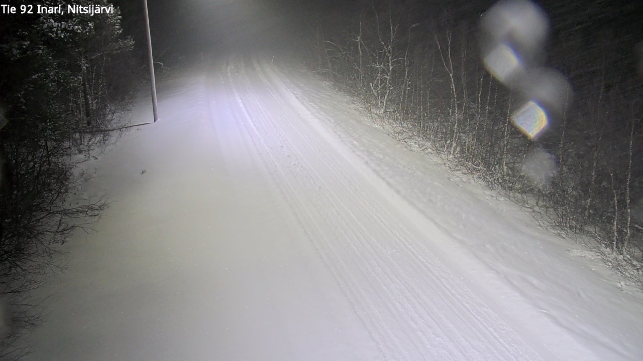 Weather Camera Image Road 92 Inari, Nitsijärvi, Inari, Lappi