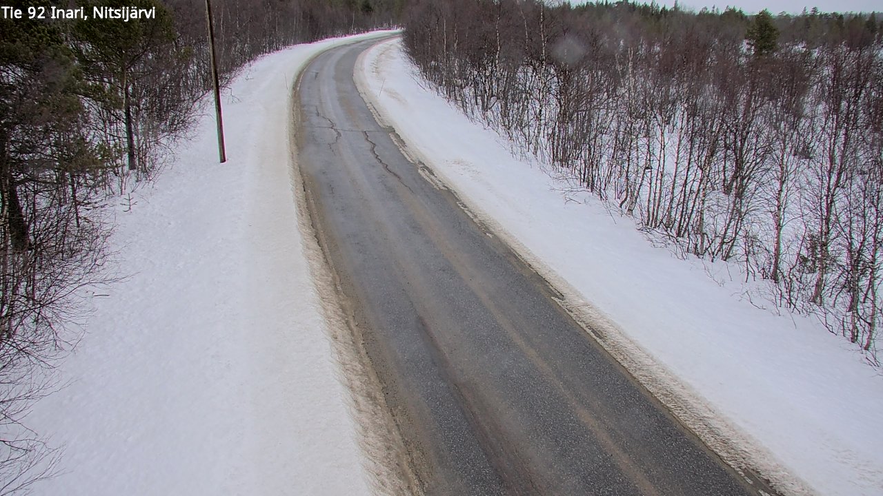 Weather Camera Image Road 92 Inari, Nitsijärvi, Inari, Lappi