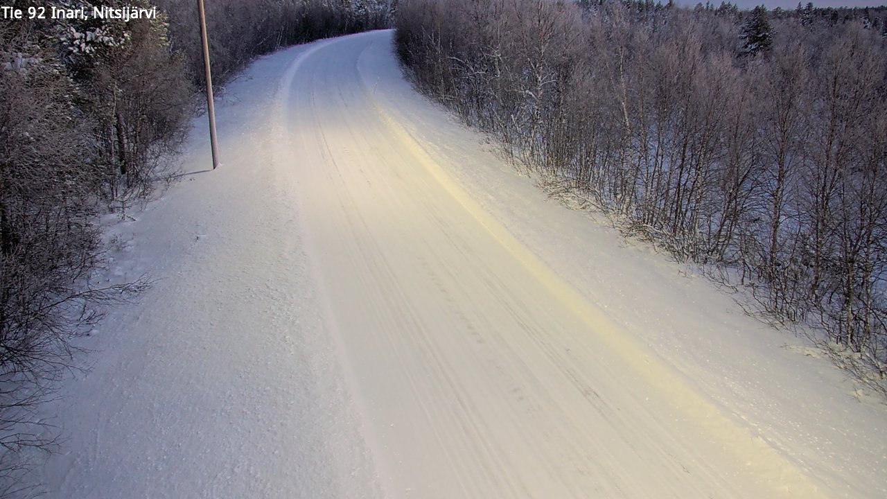 Weather Camera Image Road 92 Inari, Nitsijärvi, Inari, Lappi