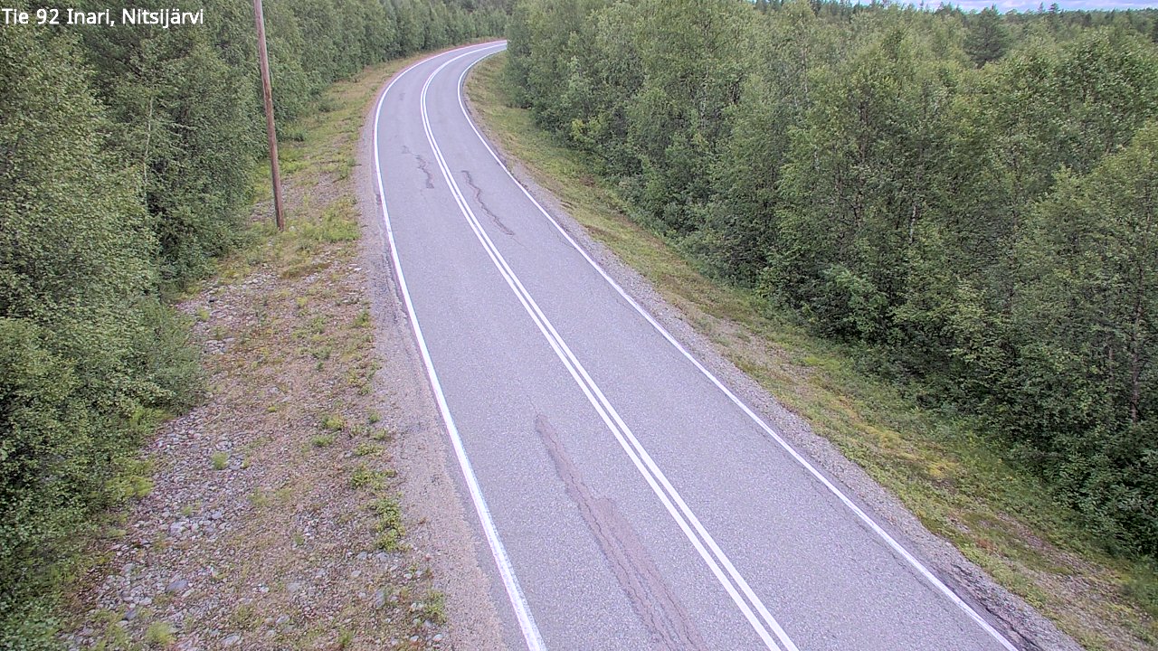 Weather Camera Image Road 92 Inari, Nitsijärvi, Inari, Lappi