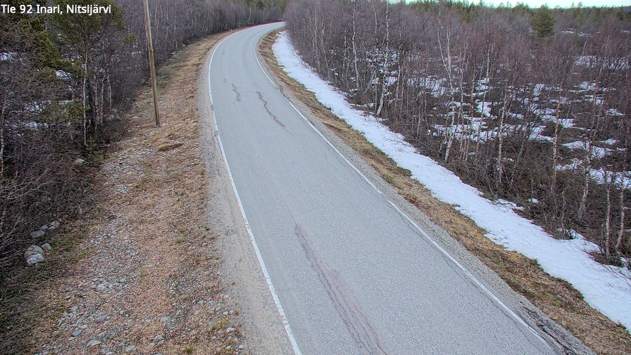 Kelikamerat Kuva Tie 92 Inari, Nitsijärvi, Inari, Lappi