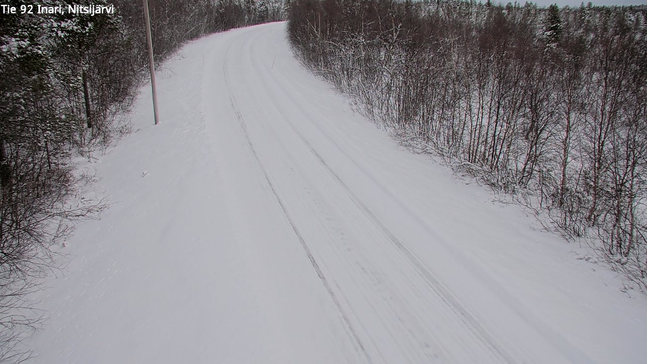 Kelikamerat Kuva Tie 92 Inari, Nitsijärvi, Inari, Lappi