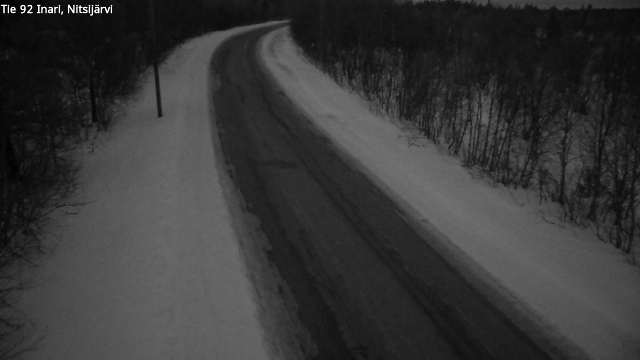 Kelikamerat Kuva Tie 92 Inari, Nitsijärvi, Inari, Lappi