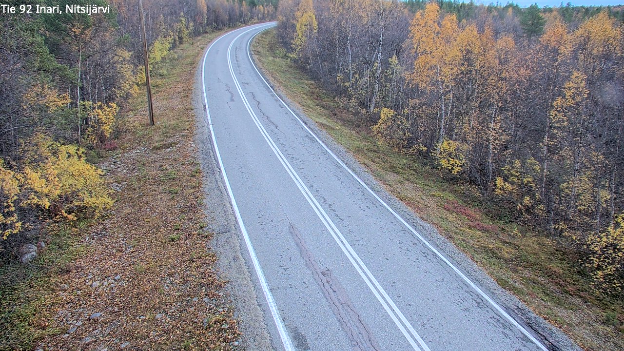 Kelikamerat Kuva Tie 92 Inari, Nitsijärvi, Inari, Lappi