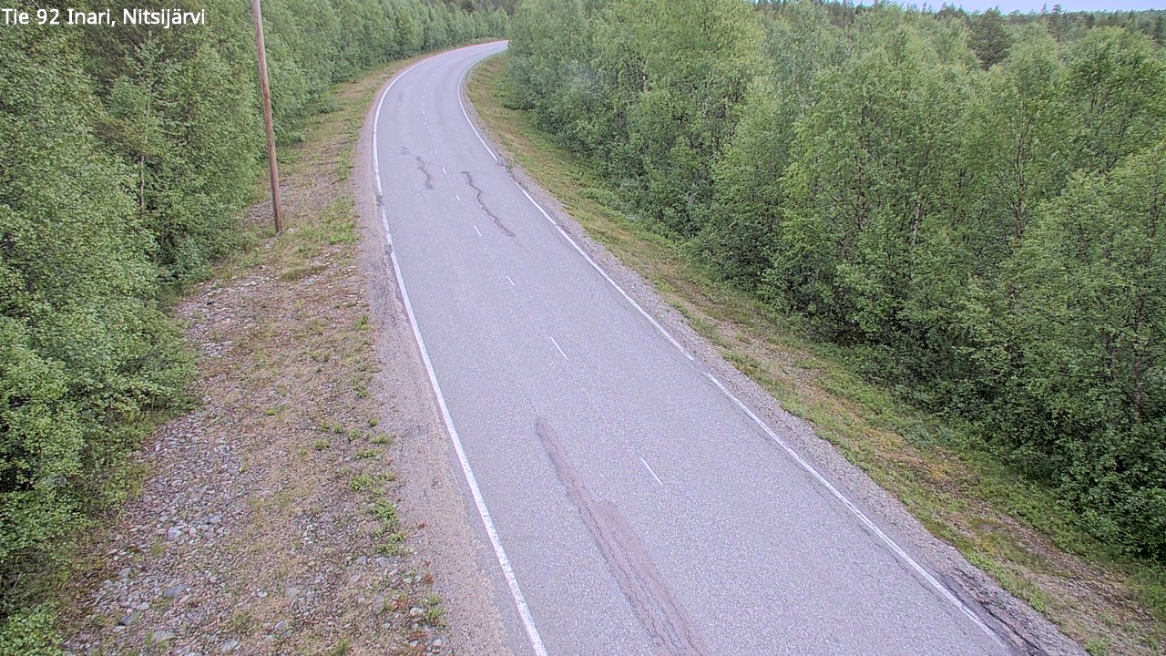 Kelikamerat Kuva Tie 92 Inari, Nitsijärvi, Inari, Lappi