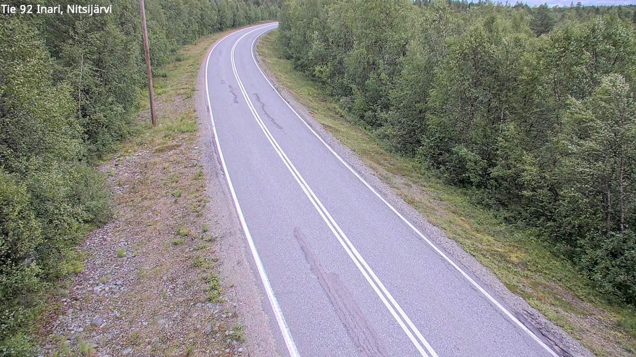 Weather Camera Image Road 92 Inari, Nitsijärvi, Inari, Lappi