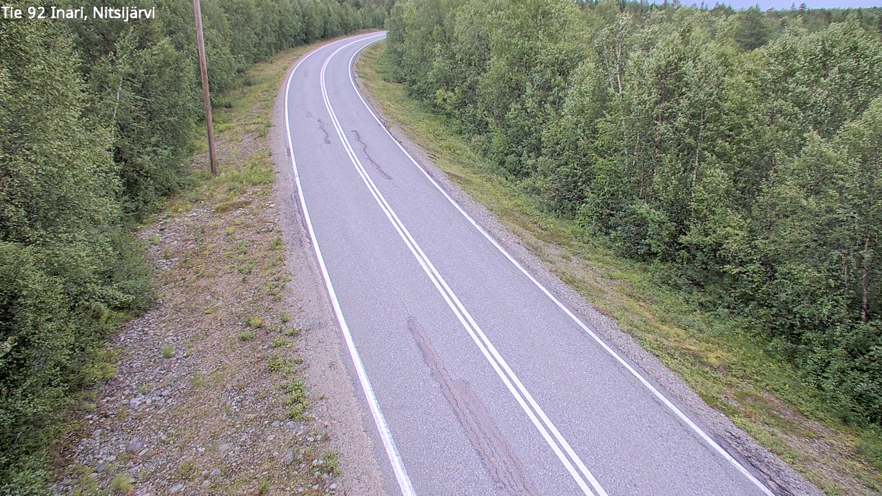 Weather Camera Image Väg 92 Enare, Nitsijärvi, Inari, Lappi