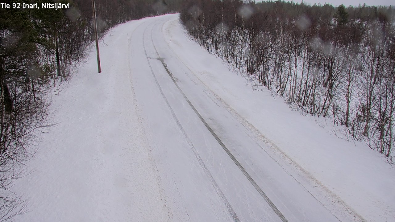 Kelikamerat Kuva Tie 92 Inari, Nitsijärvi, Inari, Lappi