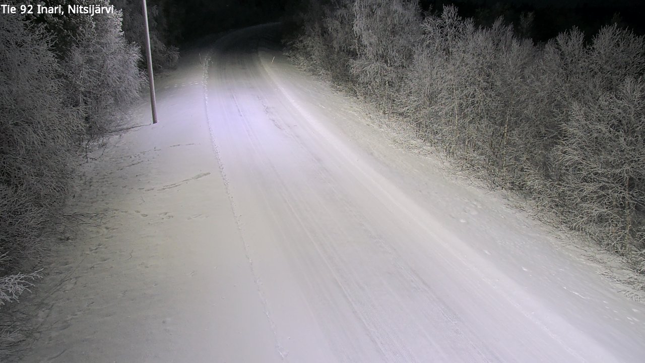 Kelikamerat Kuva Tie 92 Inari, Nitsijärvi, Inari, Lappi