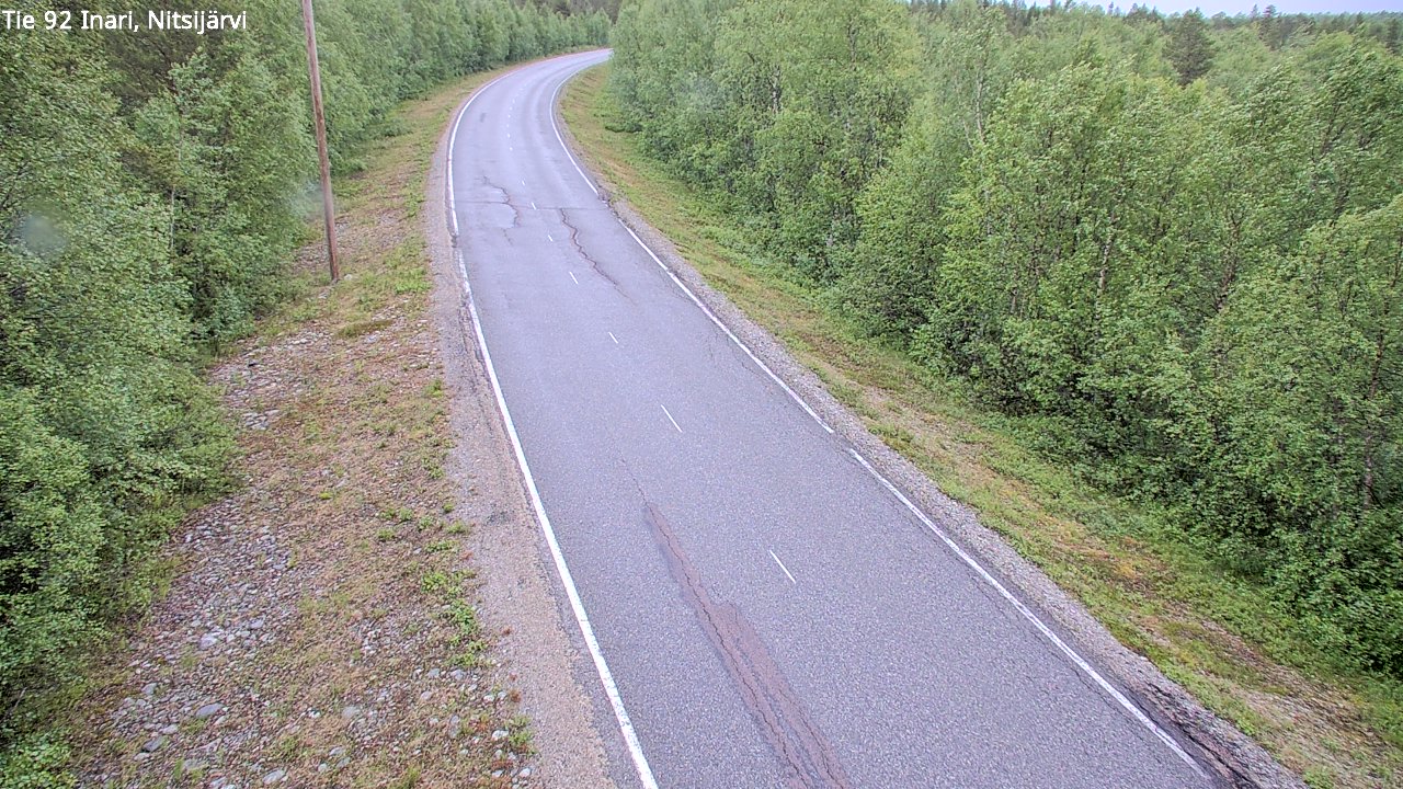 Weather Camera Image Road 92 Inari, Nitsijärvi, Inari, Lappi